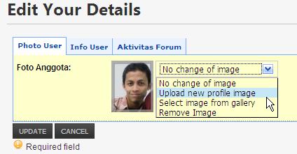 Mengedit data data anda