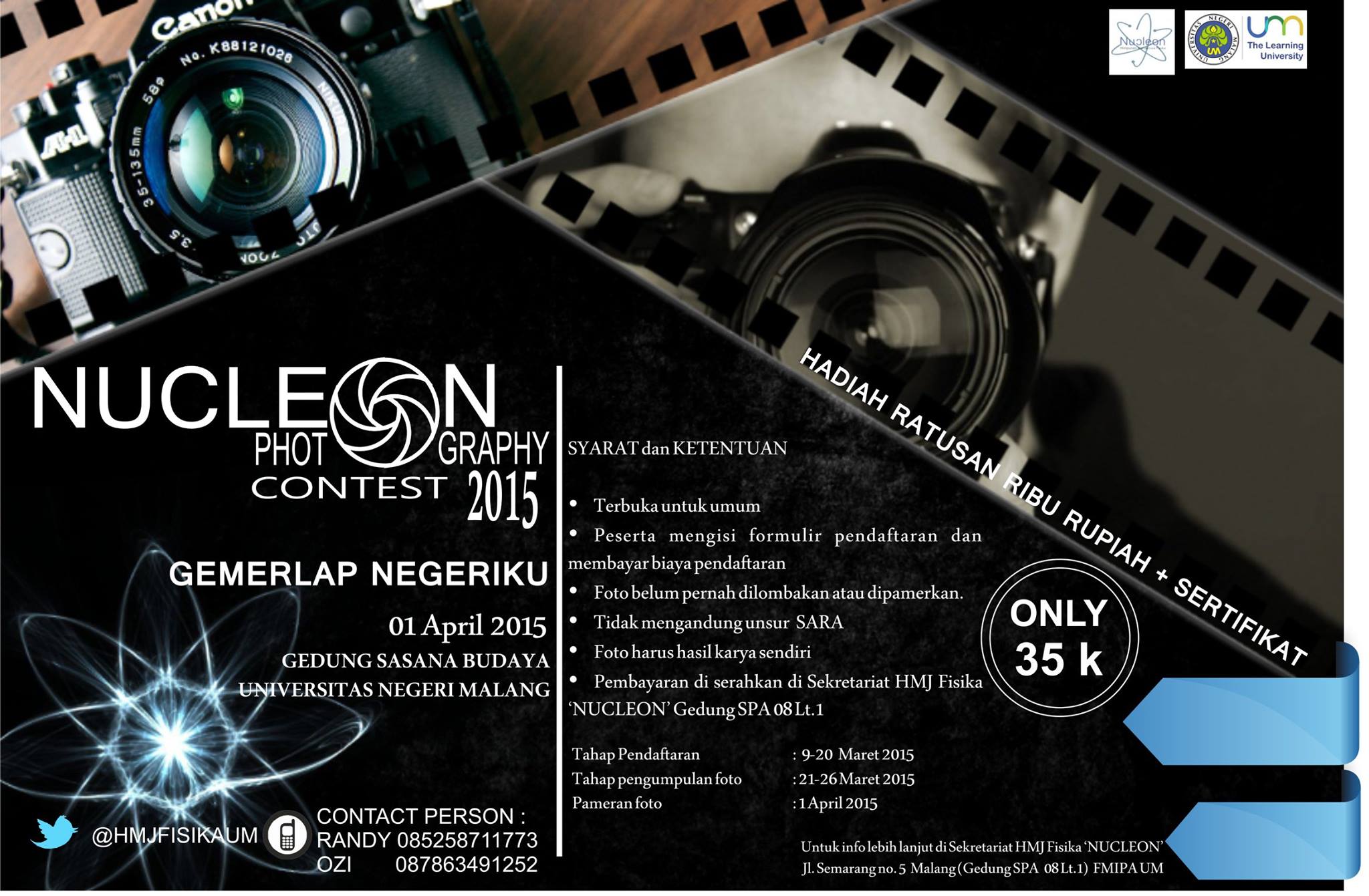 Lomba dan Pameran Fotografi HMJ Fisika ‘NUCLEON’