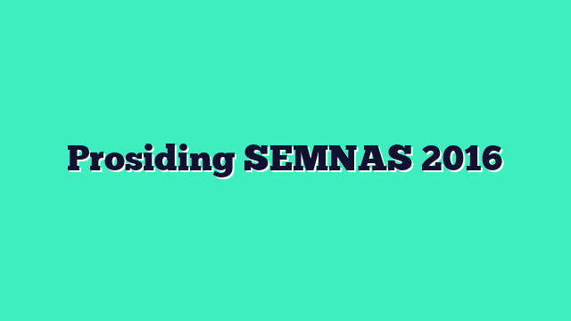prosiding semnas fisika 2016