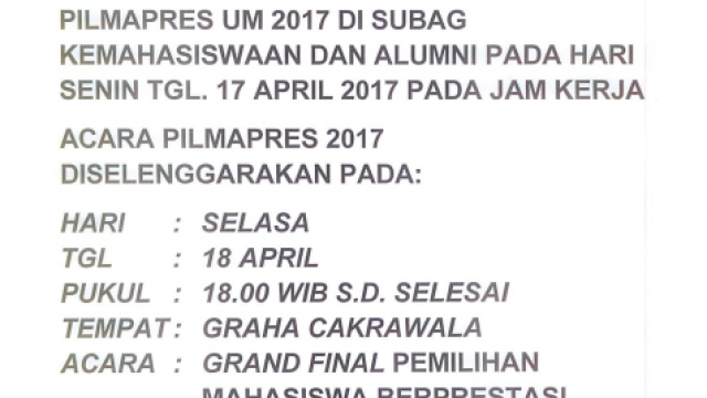 PILMAPRES 2017