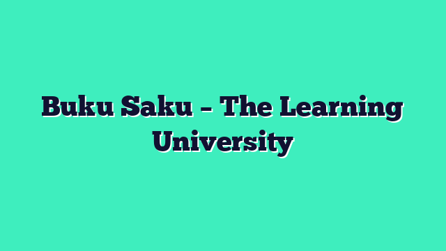 Buku Saku – The Learning University