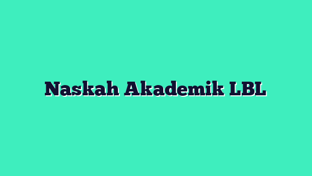 Naskah Akademik LBL